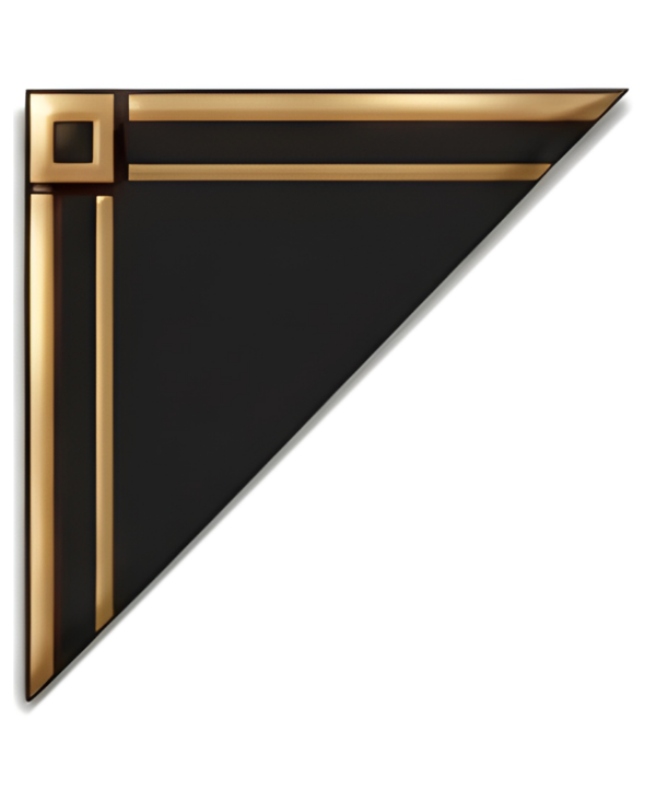 Heritage Line Bronze Decorative Border Corner – PBB1