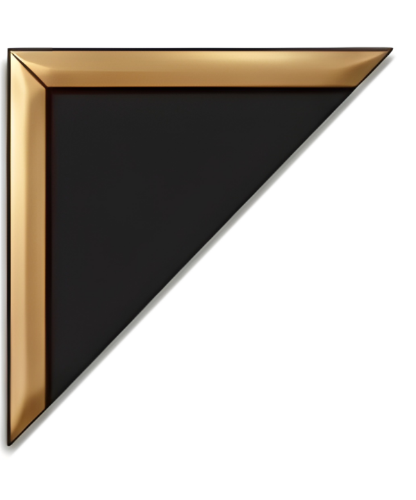 Modern Bevel Bronze Decorative Border Corner – PBB3