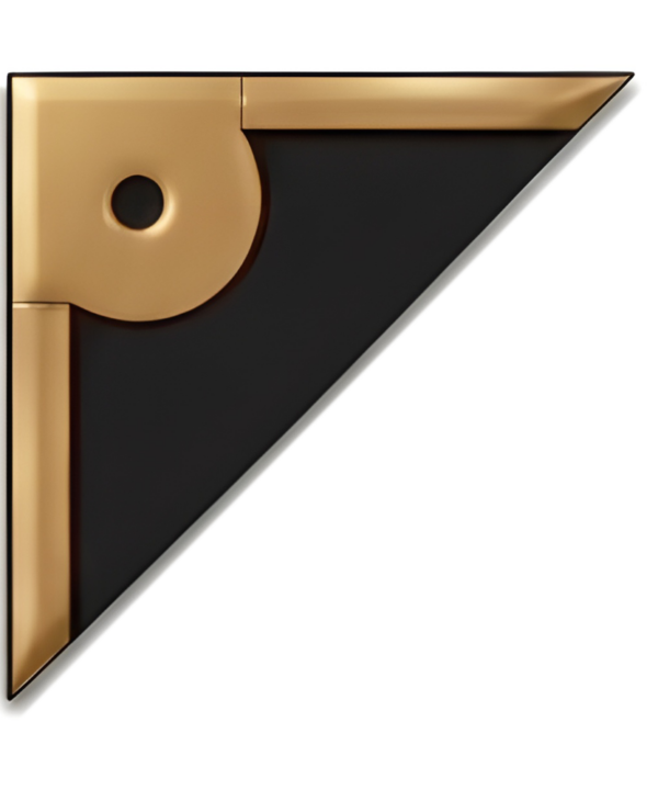 Art Deco Bronze Decorative Border Corner – PBB4