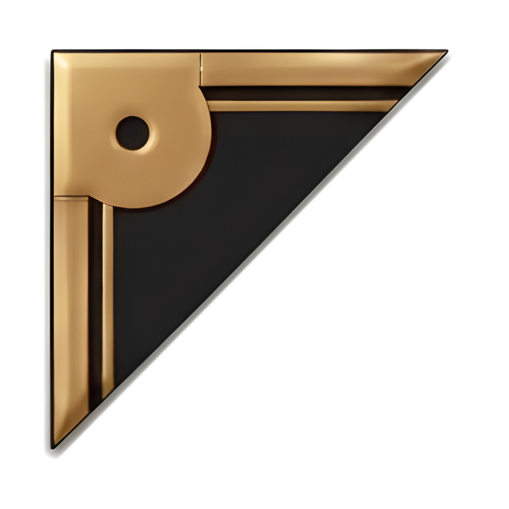 Deco Line Bronze Decorative Border Corner – PBB5