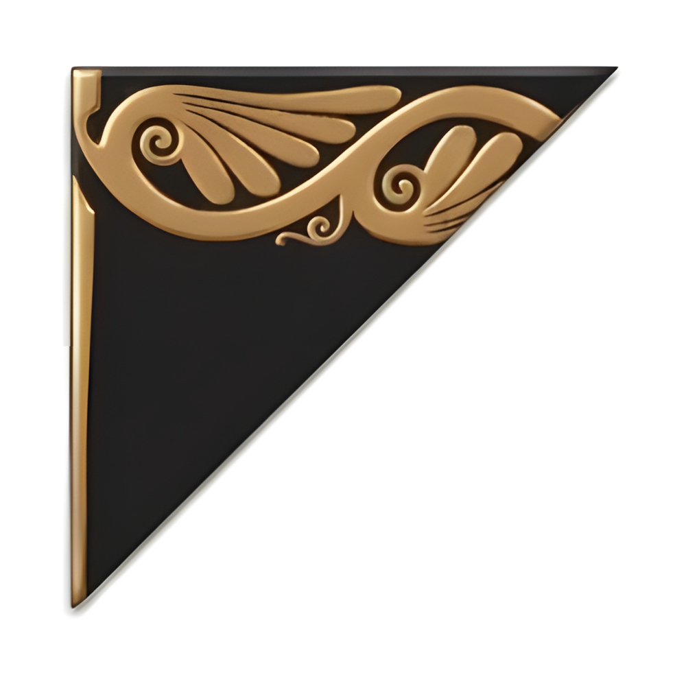 Floral Scroll Bronze Decorative Border Corner – PBB9