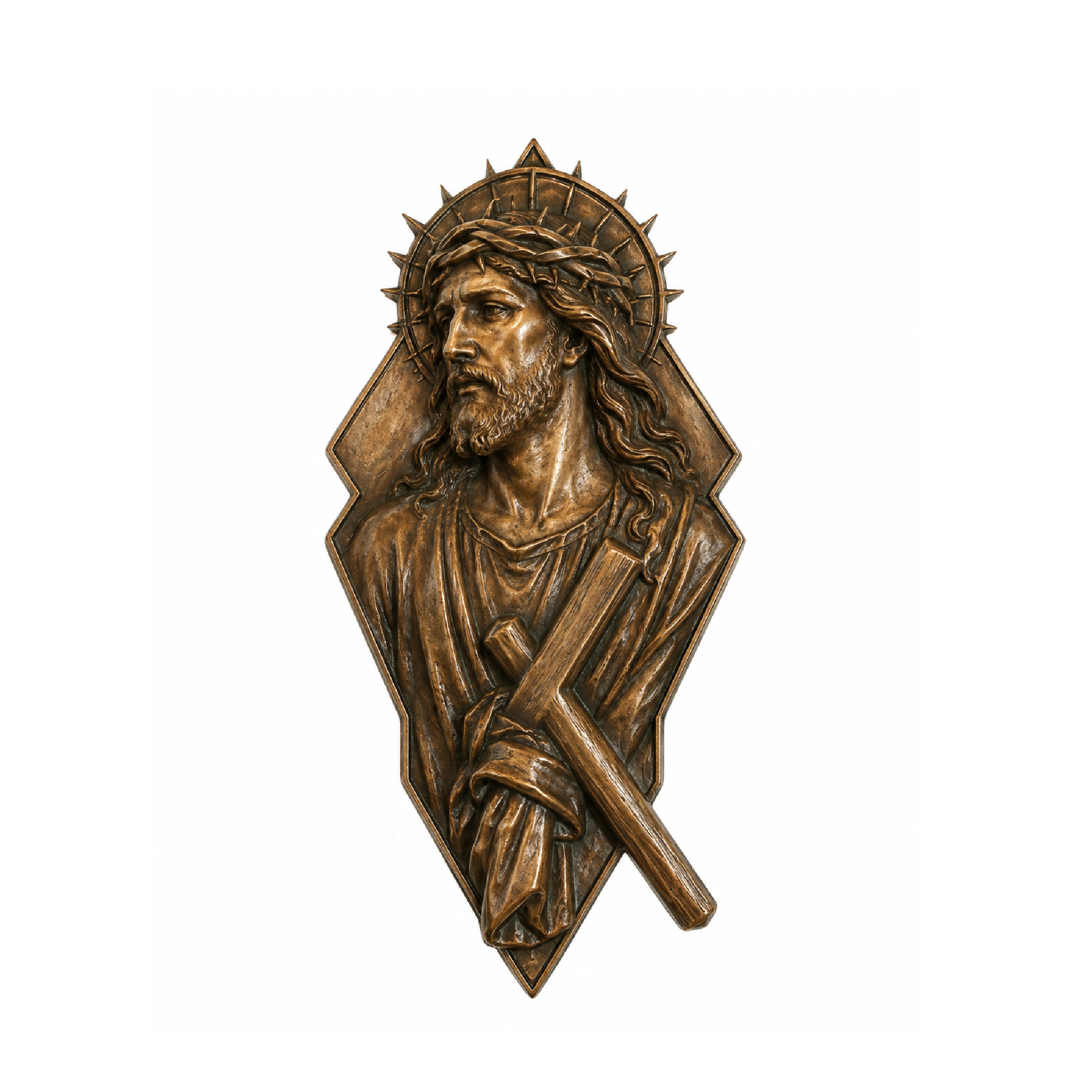 Bronze Christ with Cross